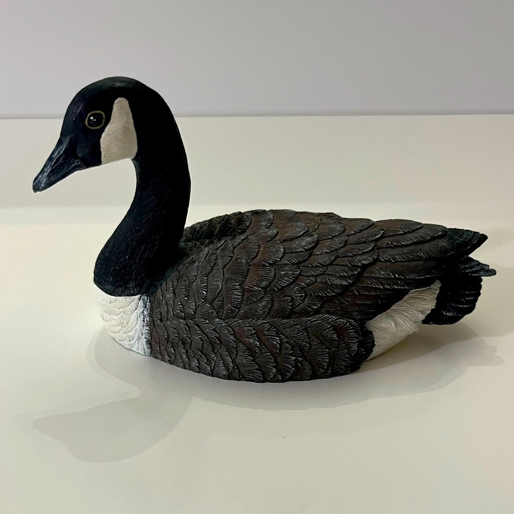 Canada Goose Black and White Decorative Goose Figurine